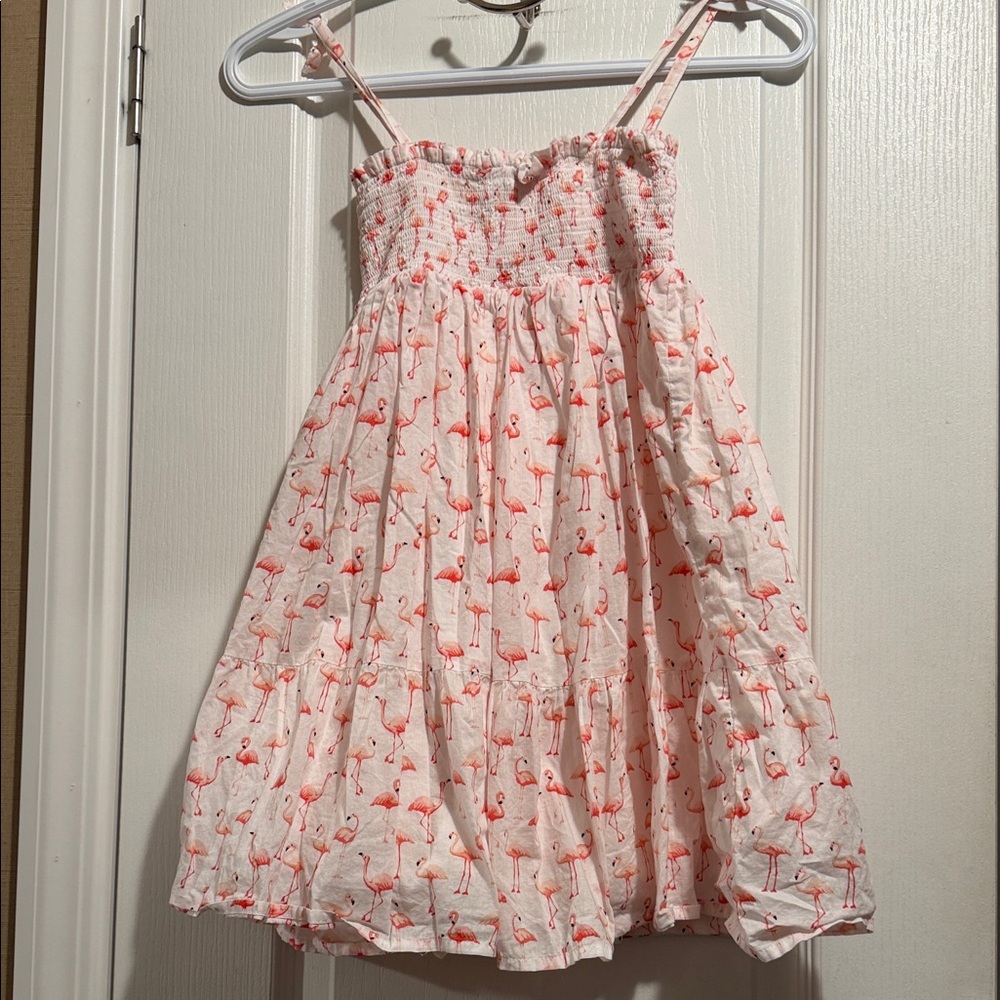 Janie and Jack Pink Flamingo Dress
